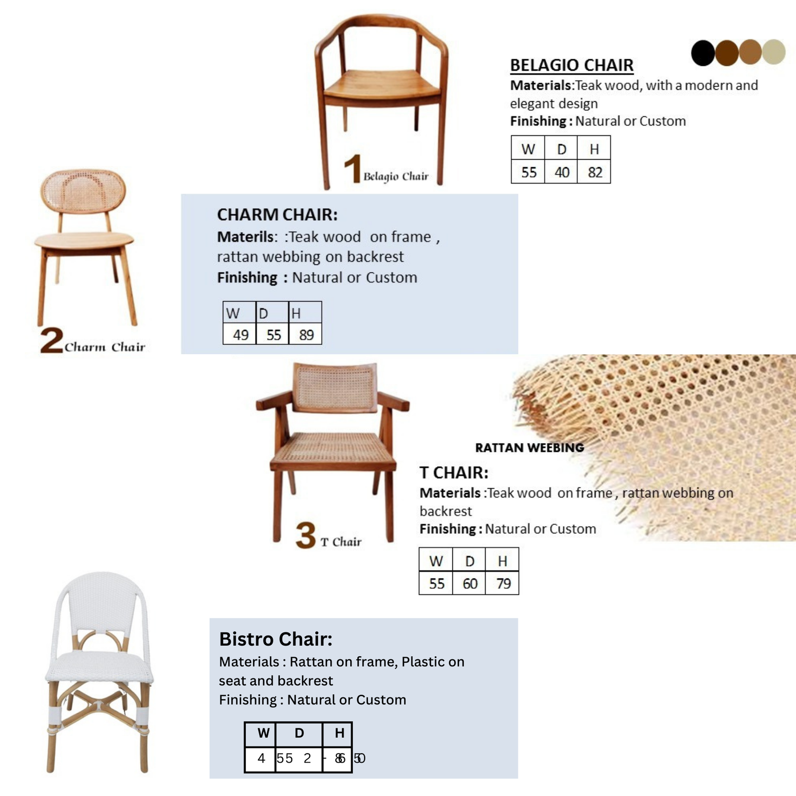 Koleksi Furnitur Indoor–Outdoor Jati & Rotan Solid MSGI